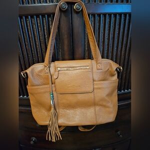 Lily Jade Brown Leather Backpack Shoulder Bag